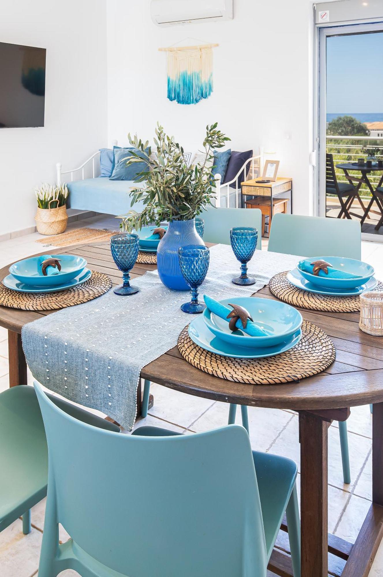 Maleme Yoga Blue Apartment Chania  ภายนอก รูปภาพ