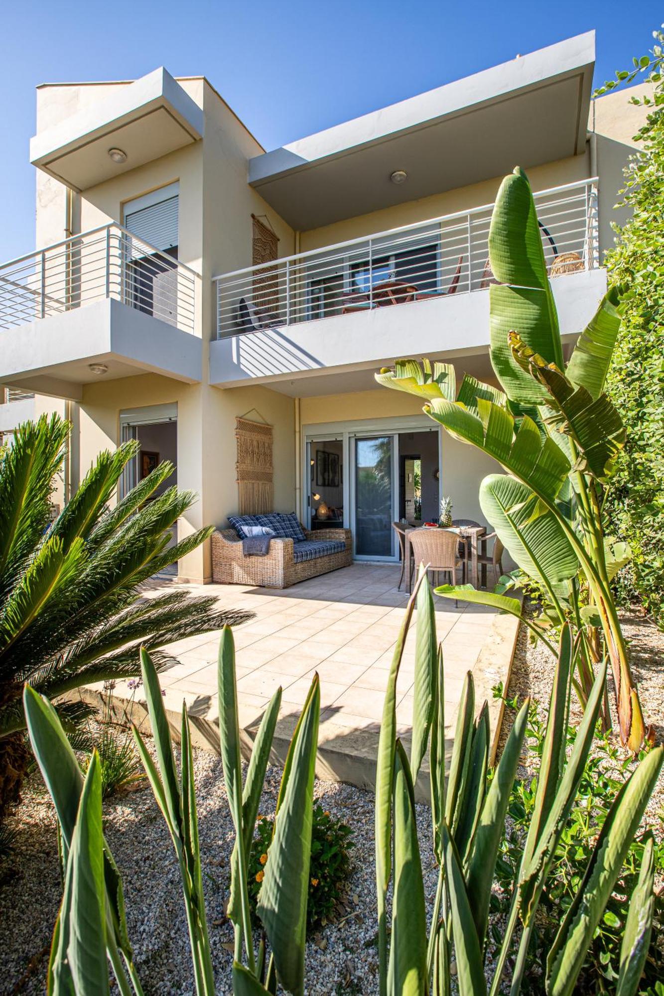 Maleme Yoga Blue Apartment Chania  ภายนอก รูปภาพ